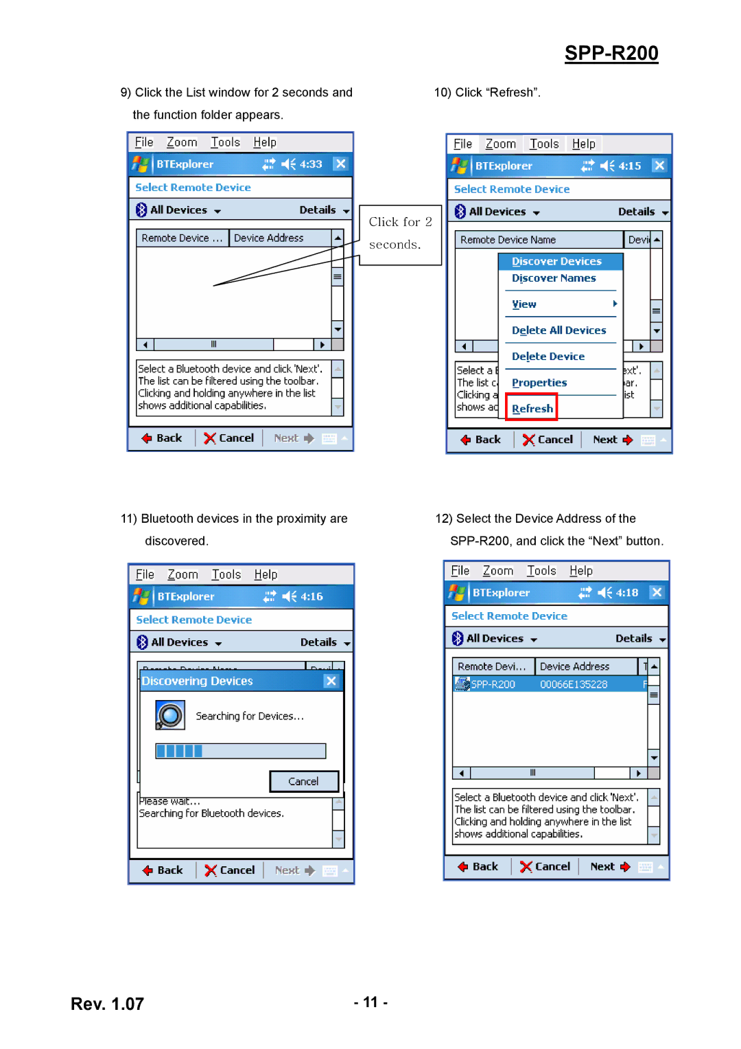 Cisco Systems SPP-R200 manual Click for Seconds 