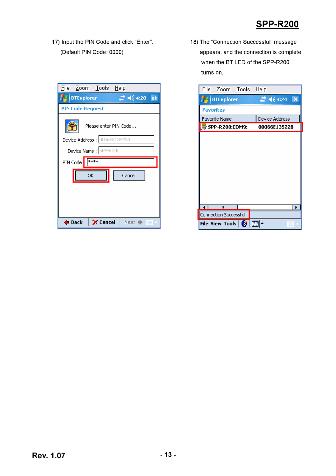 Cisco Systems SPP-R200 manual Input the PIN Code and click Enter. Default PIN Code 