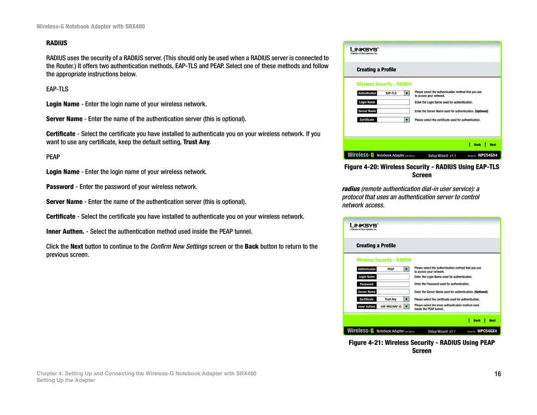 Cisco Systems SRX400 manual Radius 