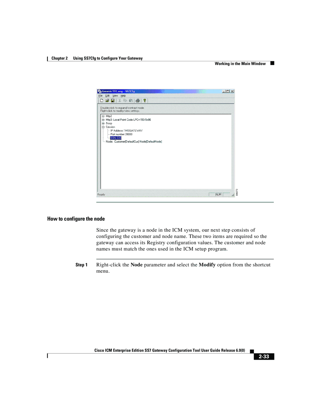 Cisco Systems SS7 manual How to configure the node 