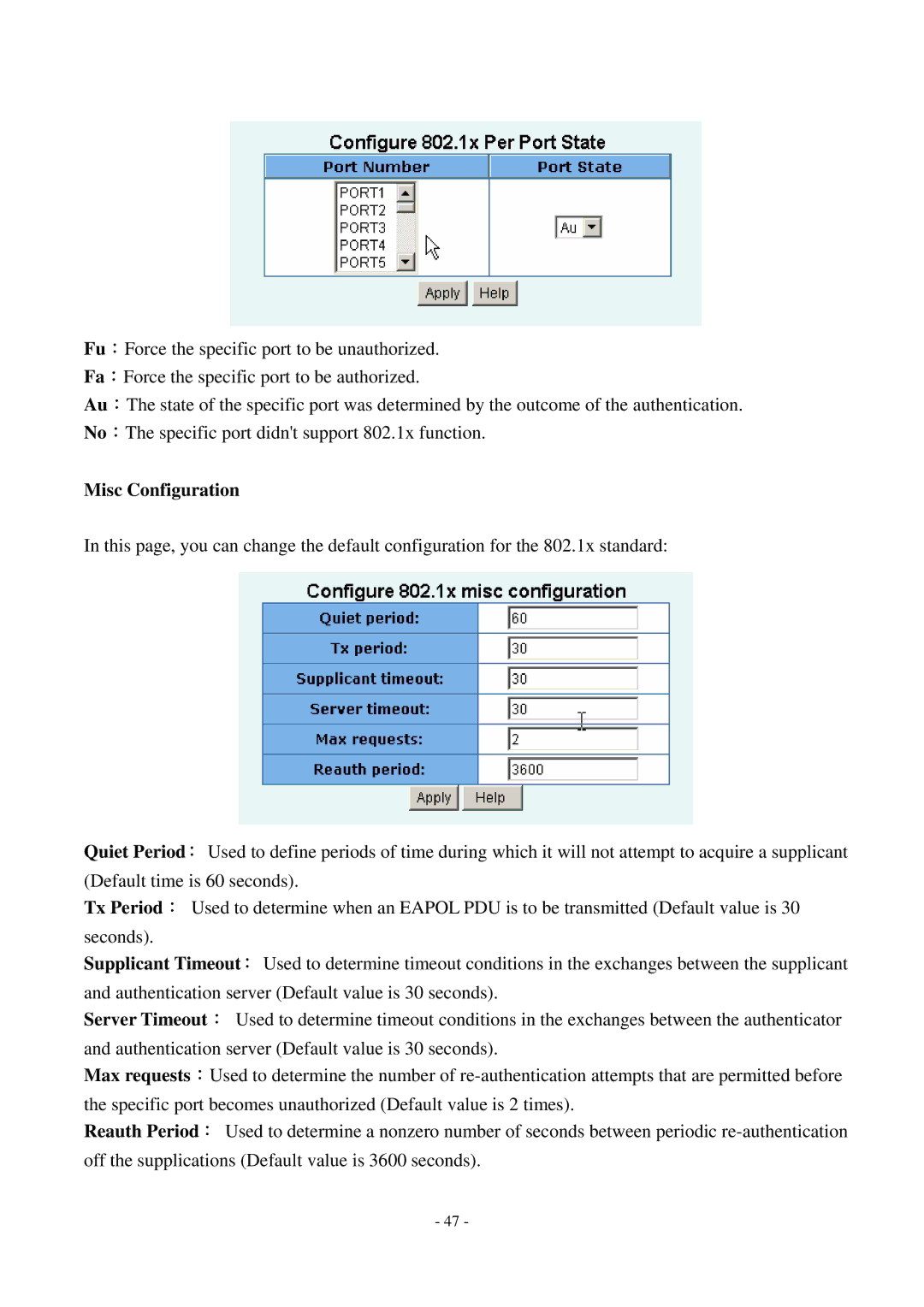 Cisco Systems TEG-S2500i manual Misc Configuration 