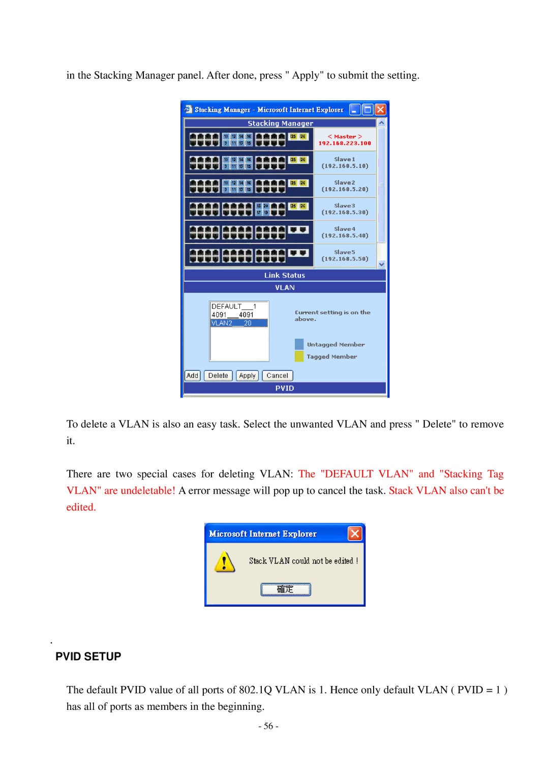 Cisco Systems TEG-S2500i manual Pvid Setup 