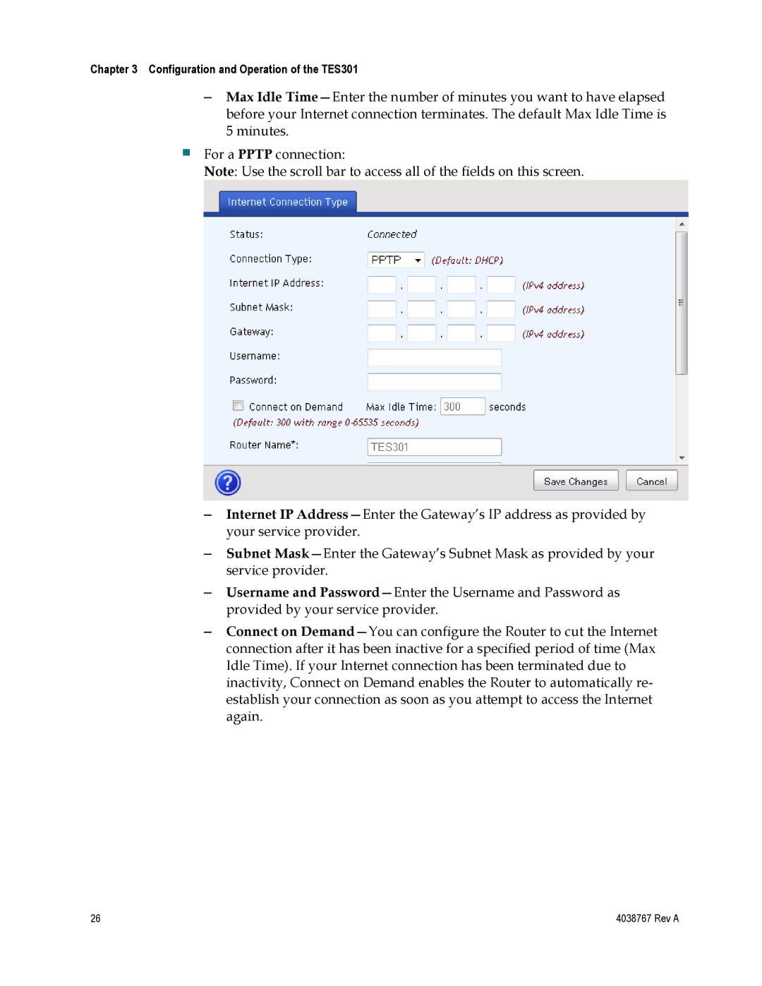 Cisco Systems manual Configuration and Operation of the TES301 