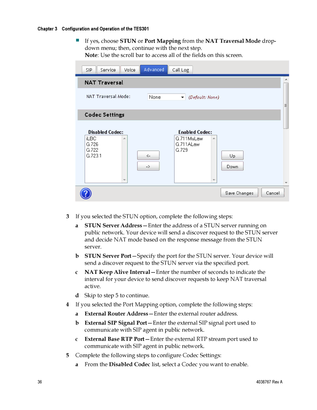 Cisco Systems manual Configuration and Operation of the TES301 