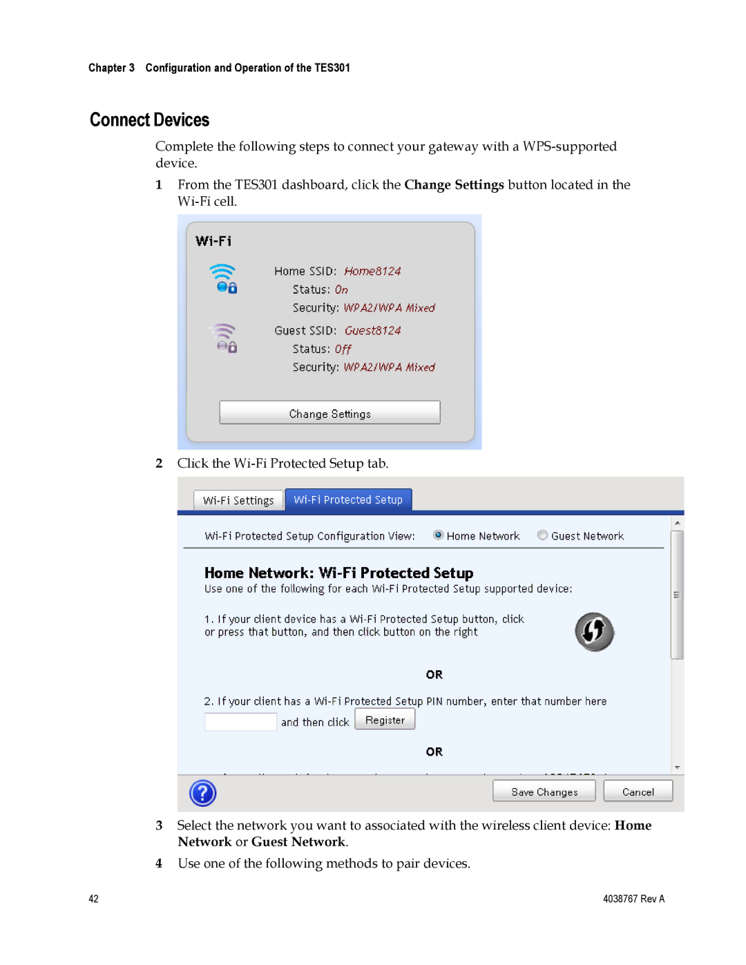 Cisco Systems TES301 manual Connect Devices 