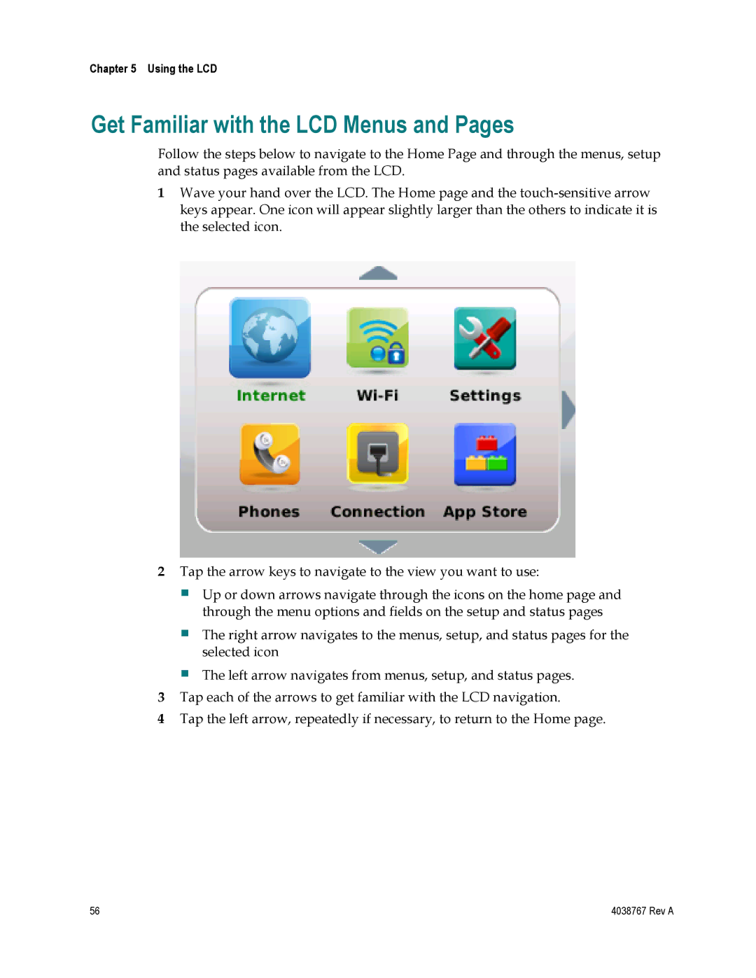 Cisco Systems TES301 manual Get Familiar with the LCD Menus and Pages 