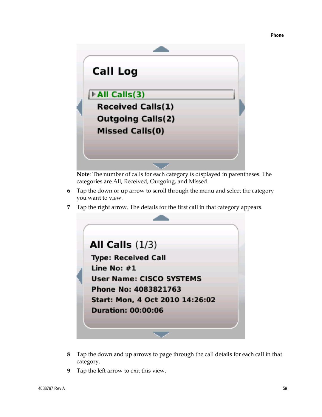 Cisco Systems TES301 manual Phone 