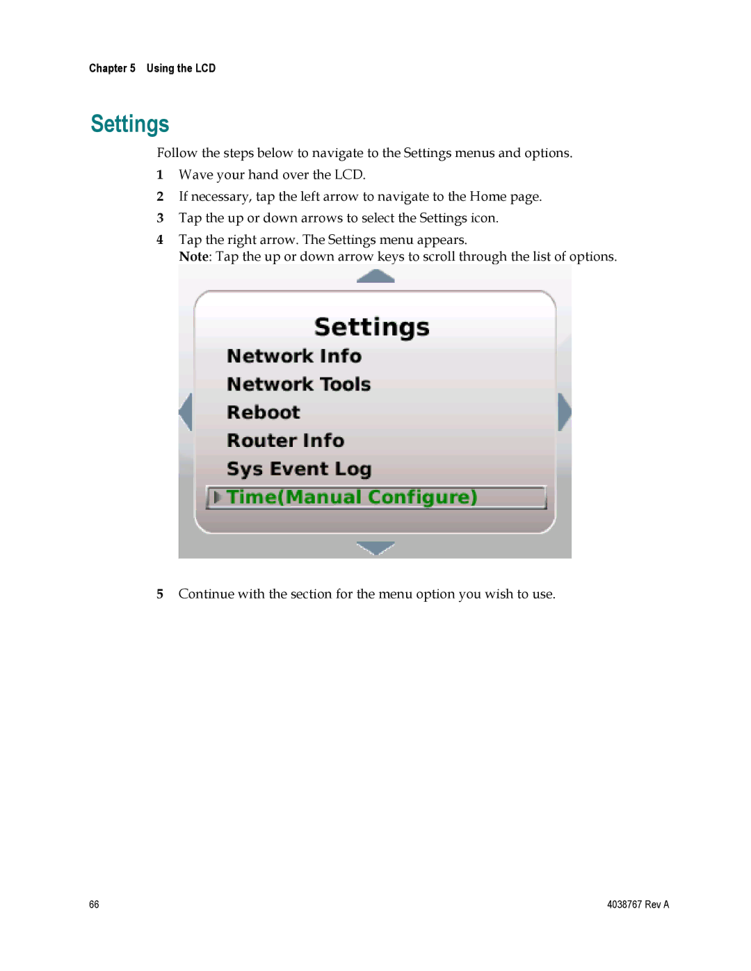 Cisco Systems TES301 manual Settings 