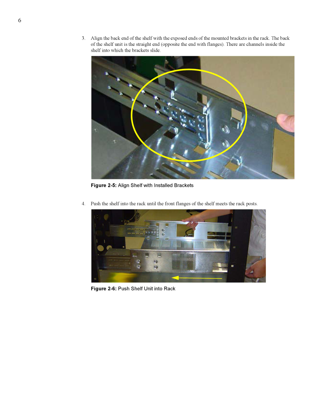 Cisco Systems Topspin 360 manual 5Align Shelf with Installed Brackets 