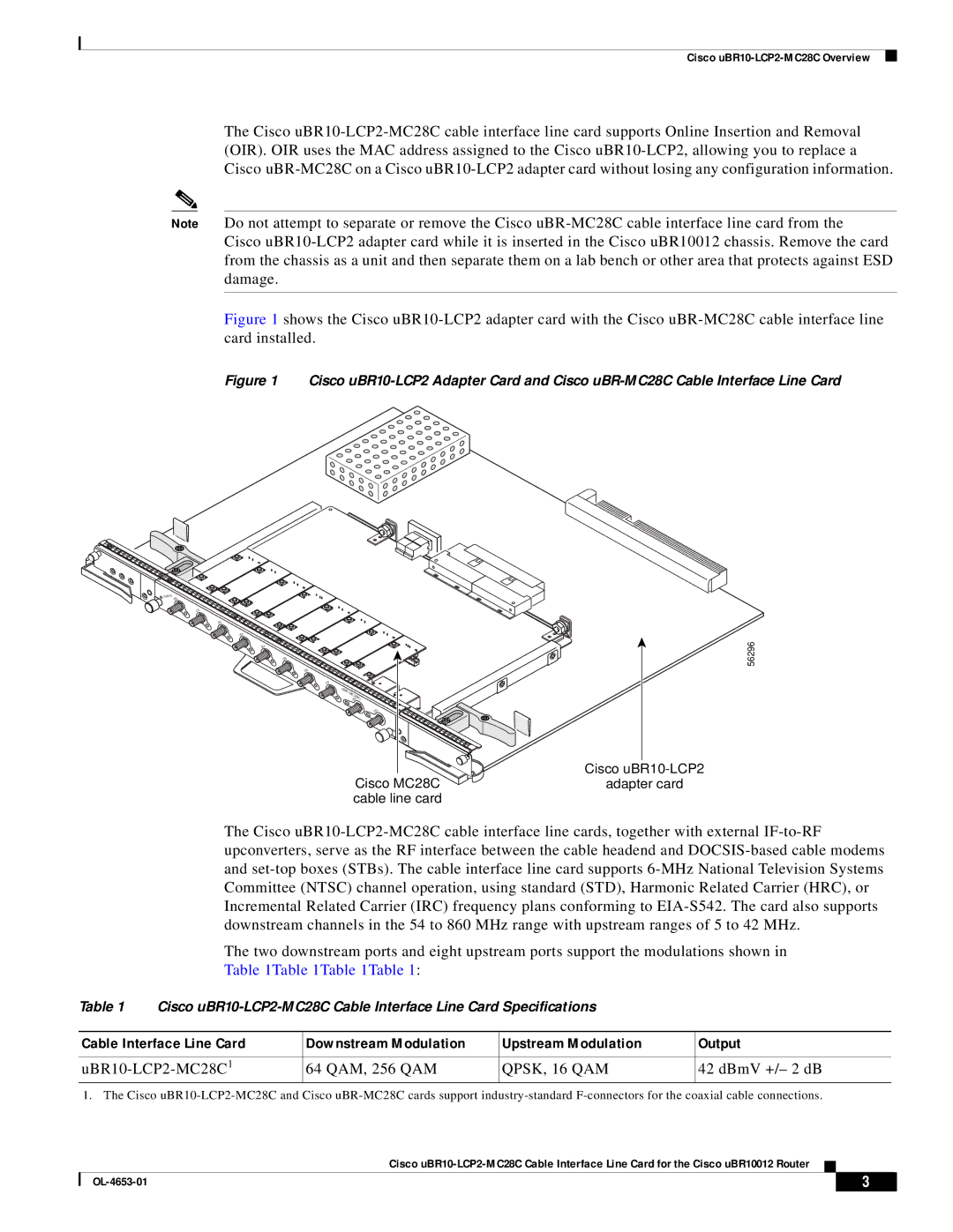 Cisco Systems uBR10-LCP2-MC28C manual QPSK, 16 QAM 