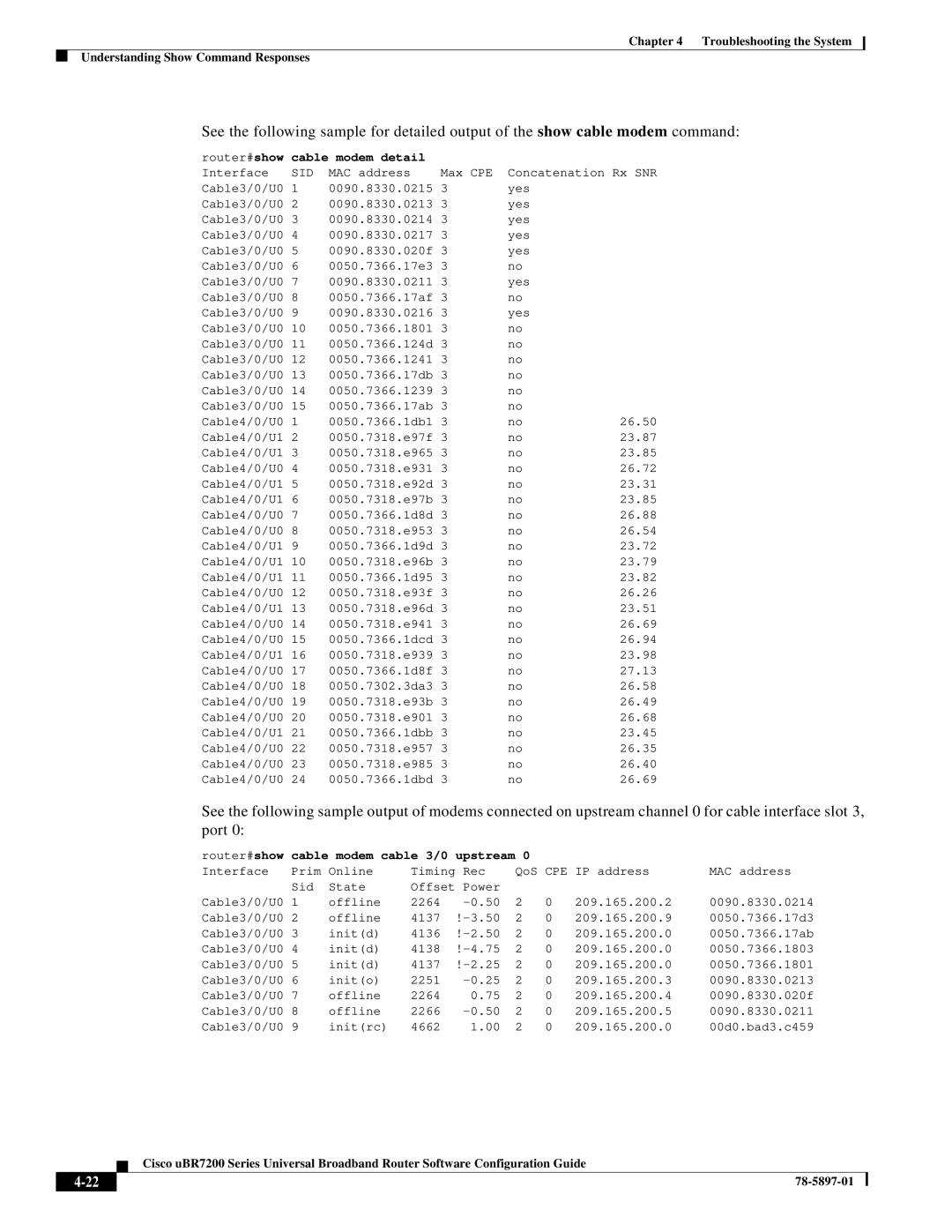 Cisco Systems uBR7200 Series manual Sid 