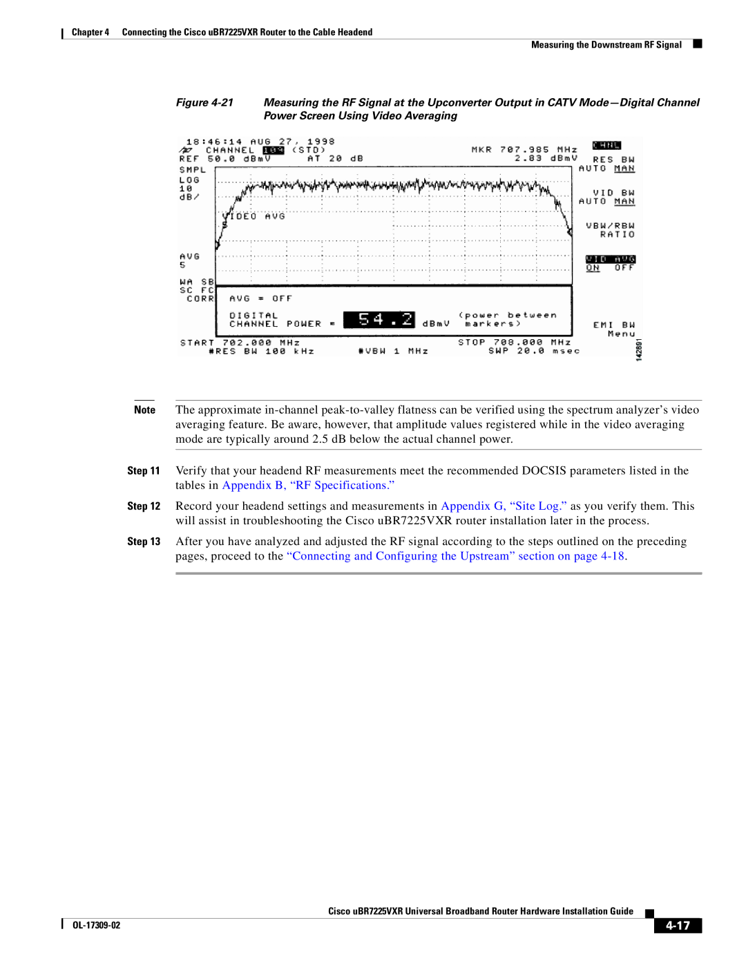 Cisco Systems UBR7225VXR specifications OL-17309-02 