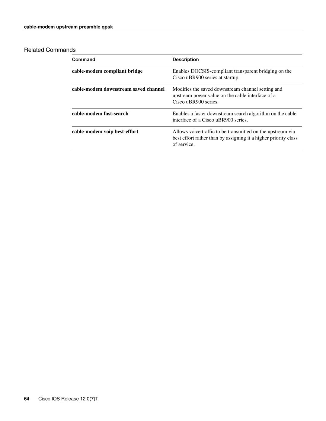 Cisco Systems UBR900 specifications Cable-modem fast-search 