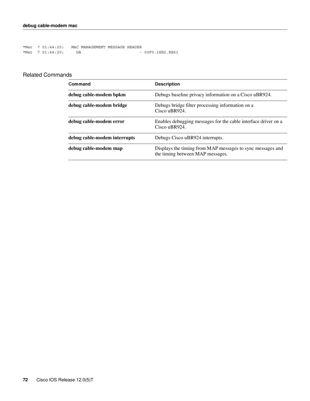 Cisco Systems UBR924 manual Mar 014420 