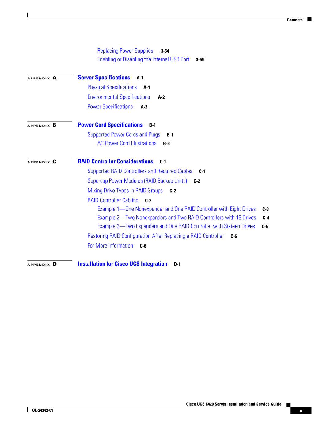 Cisco Systems UCS C420 manual For More Information C-6 