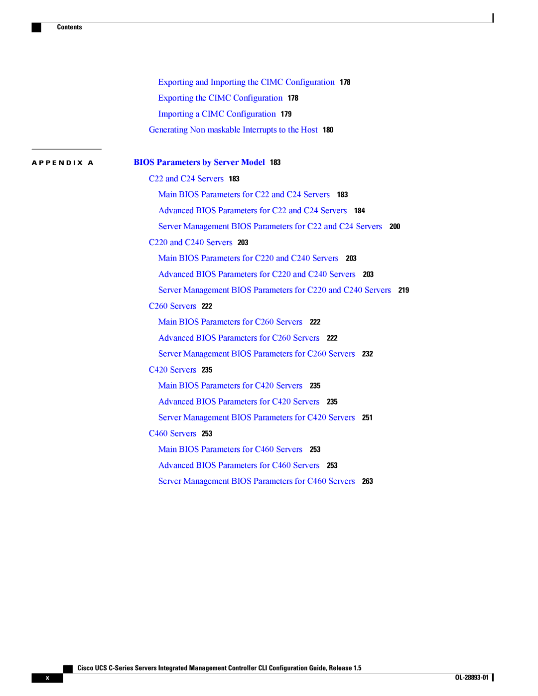 Cisco Systems UCSCPCIEBTG, 57712 manual Bios Parameters by Server Model 