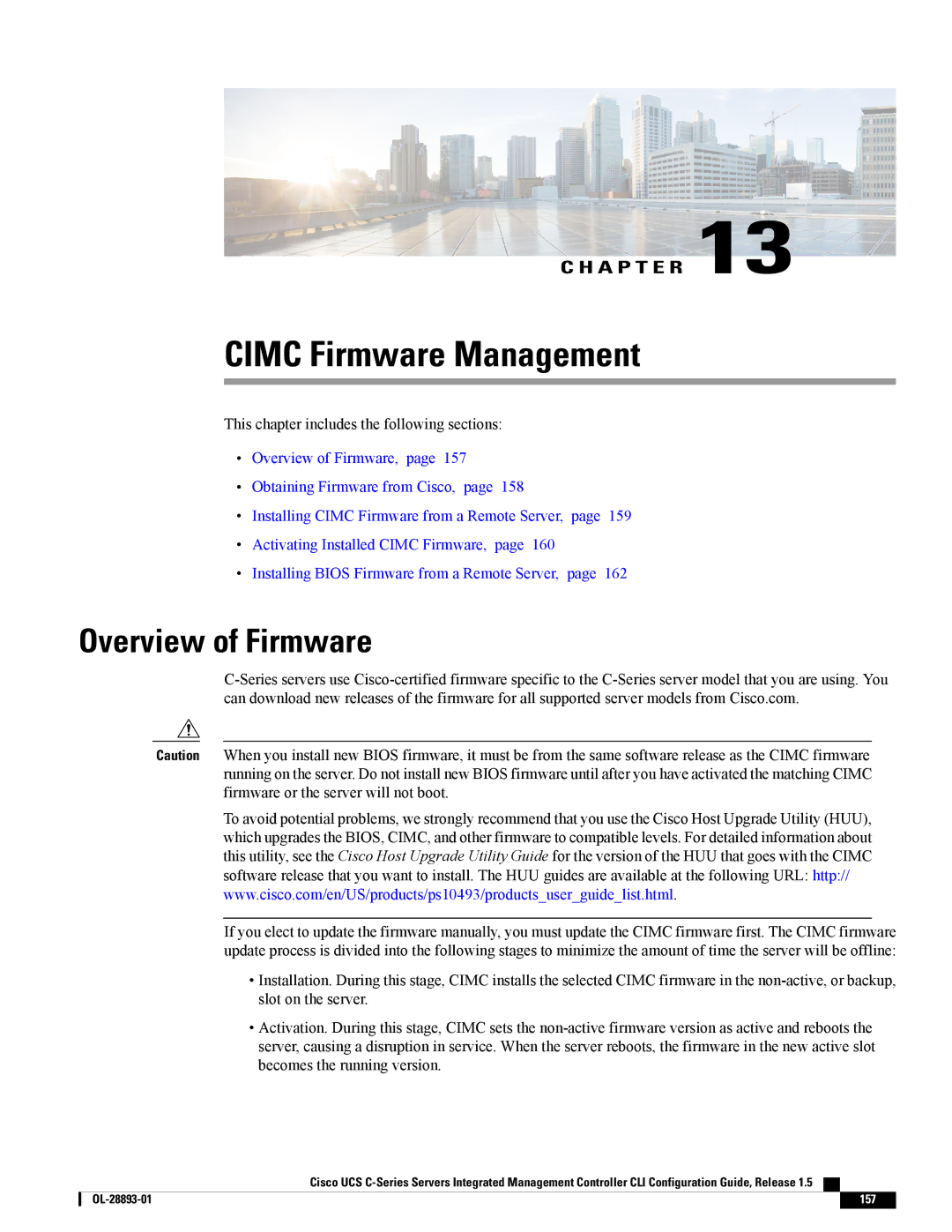 Cisco Systems 57712, UCSCPCIEBTG manual Cimc Firmware Management, Overview of Firmware 