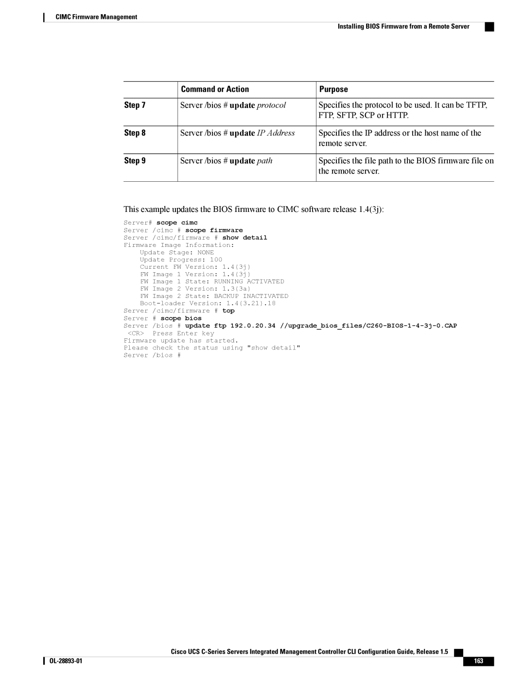 Cisco Systems 57712, UCSCPCIEBTG manual Server # scope bios, 163 