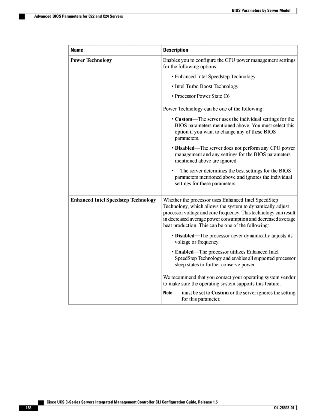 Cisco Systems UCSCPCIEBTG, 57712 manual Power Technology 