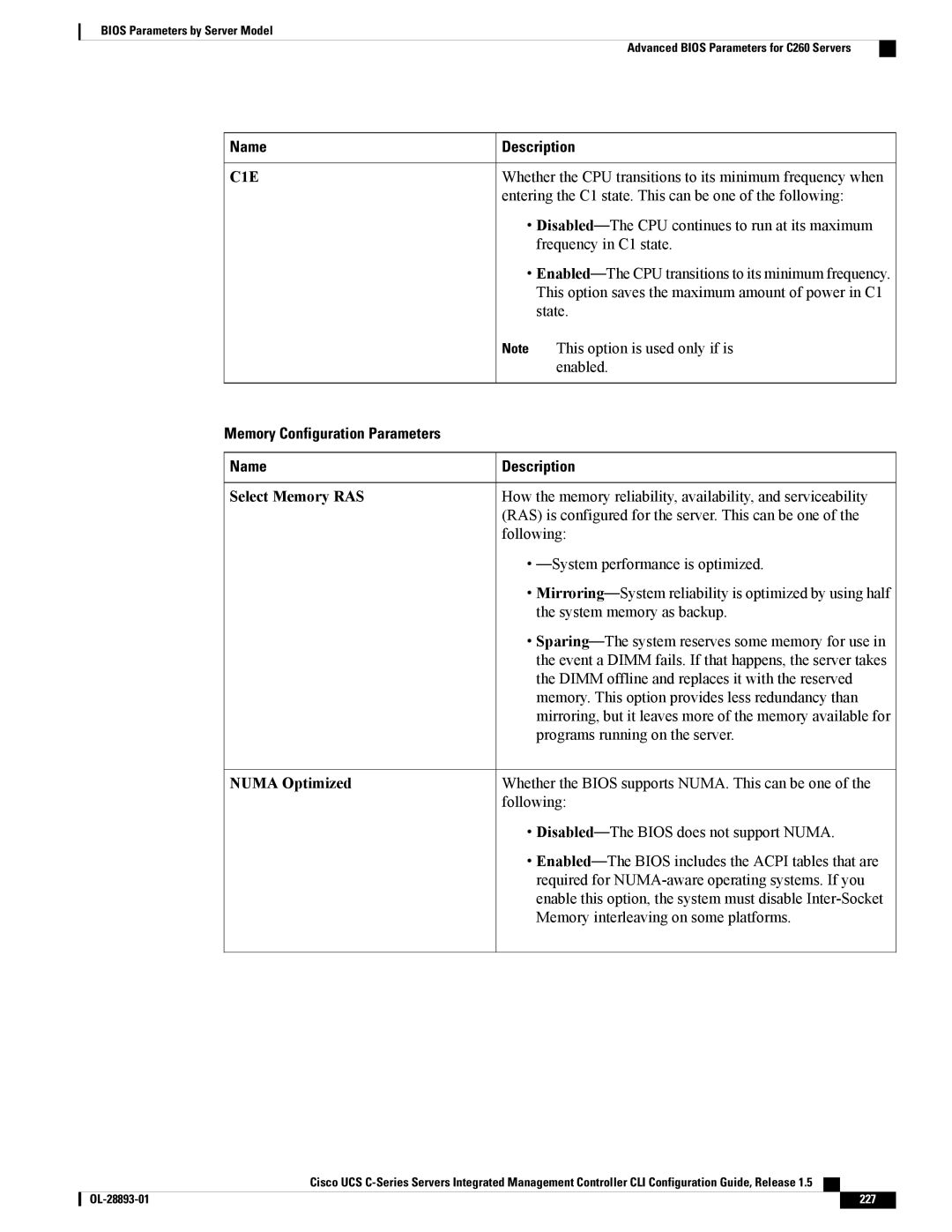 Cisco Systems 57712, UCSCPCIEBTG manual Numa Optimized 