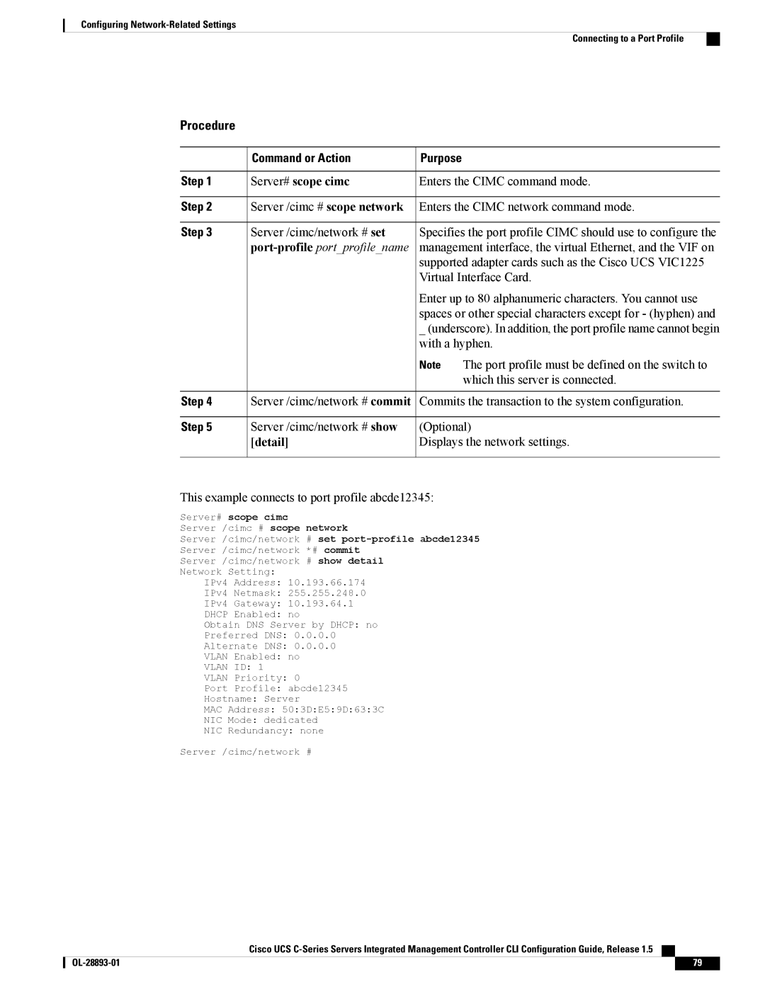 Cisco Systems 57712 Management interface, the virtual Ethernet, and the VIF on, Virtual Interface Card, With a hyphen 