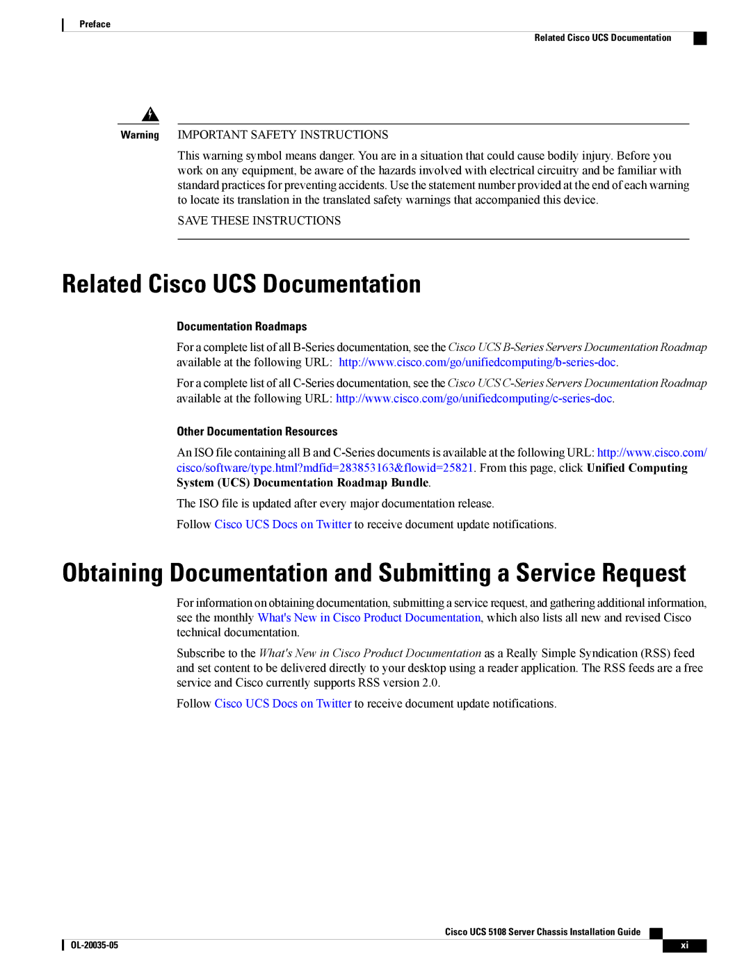 Cisco Systems UCSEZINFRACHSS manual Related Cisco UCS Documentation, Documentation Roadmaps Other Documentation Resources 