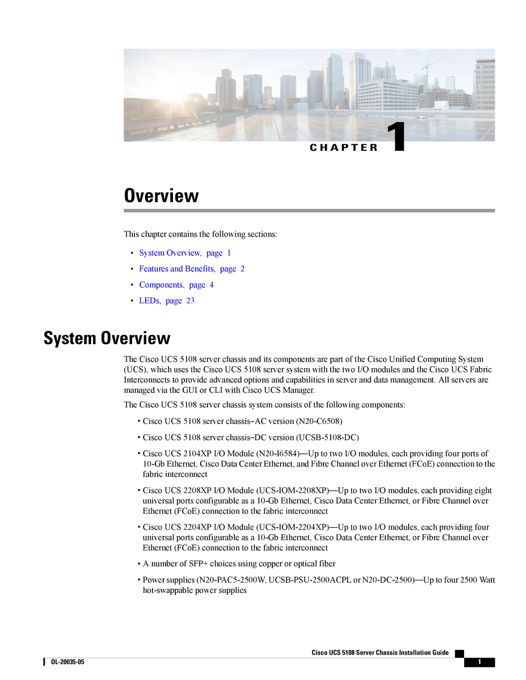 Cisco Systems UCSEZINFRACHSS manual System Overview 