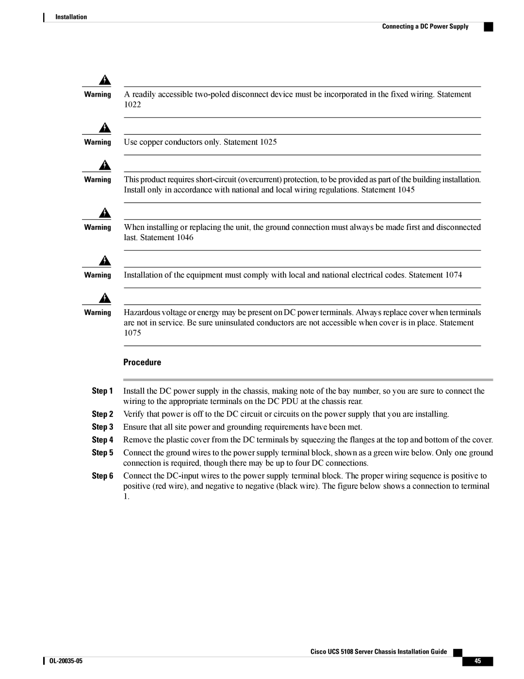 Cisco Systems UCSEZINFRACHSS manual Procedure 