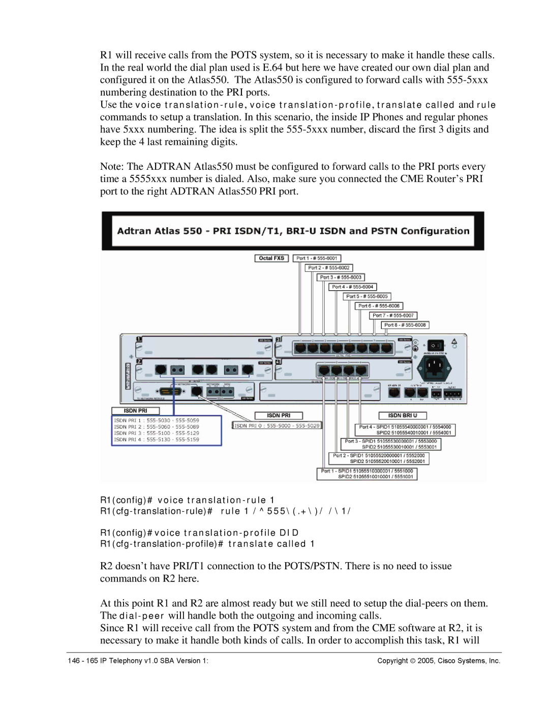 Cisco Systems manual 146 165 IP Telephony v1.0 SBA Version 