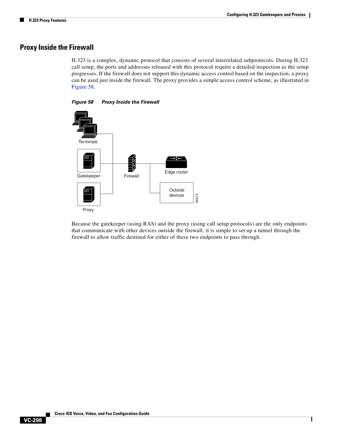 Cisco Systems VC-289 manual Proxy Inside the Firewall, VC-298 