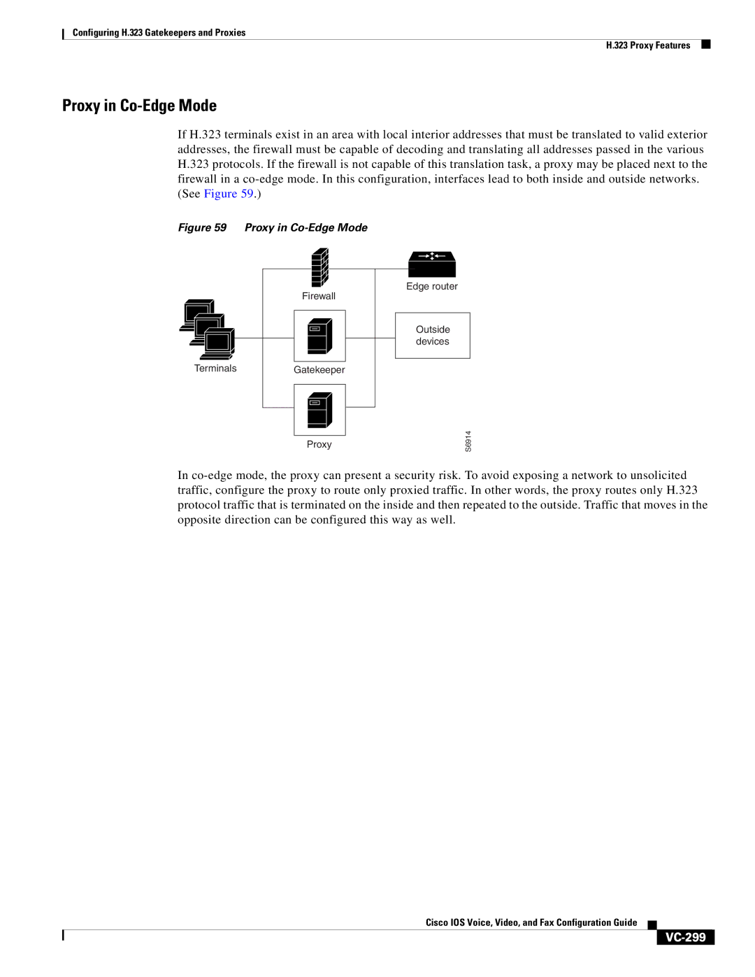 Cisco Systems VC-289 manual Proxy in Co-Edge Mode, VC-299 