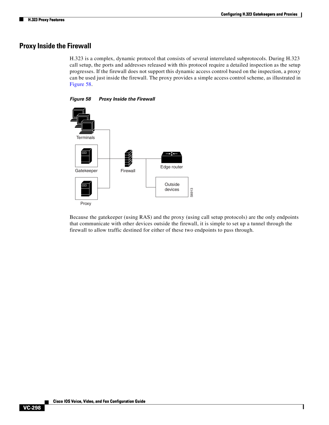 Cisco Systems VC-289 manual Proxy Inside the Firewall, VC-298 