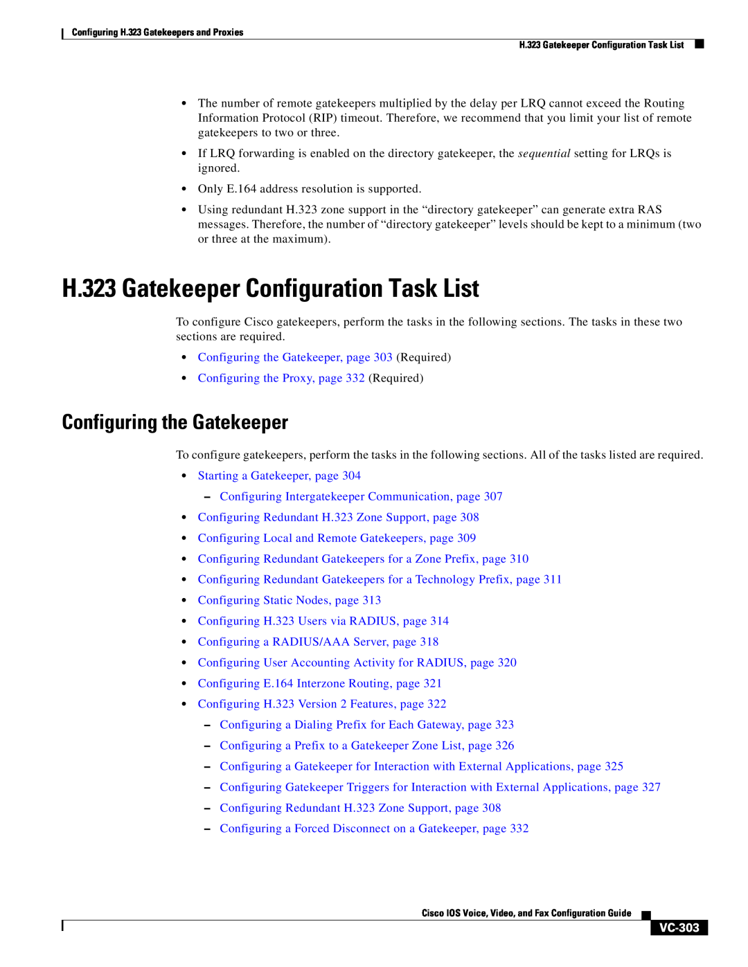 Cisco Systems VC-289 H.323 Gatekeeper Configuration Task List, Configuring the Gatekeeper, Starting a Gatekeeper, page 