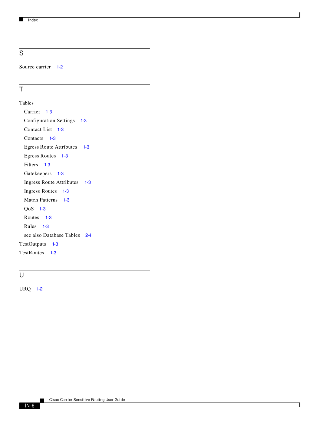 Cisco Systems Version 1.1 manual IN-6 