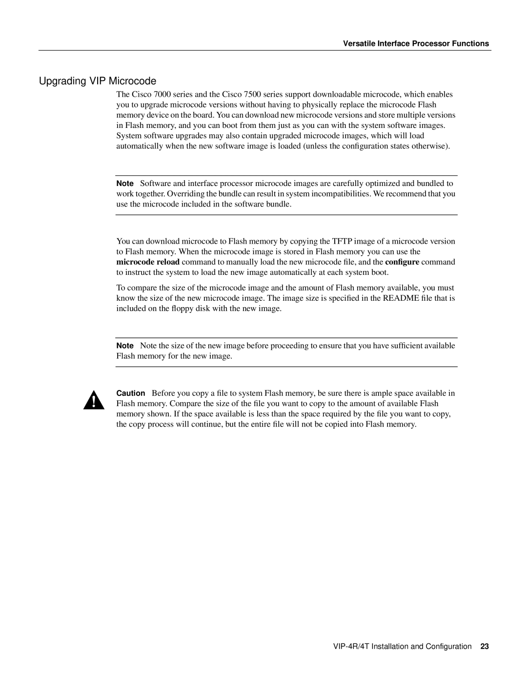 Cisco Systems VIP-4R/4T manual Upgrading VIP Microcode 