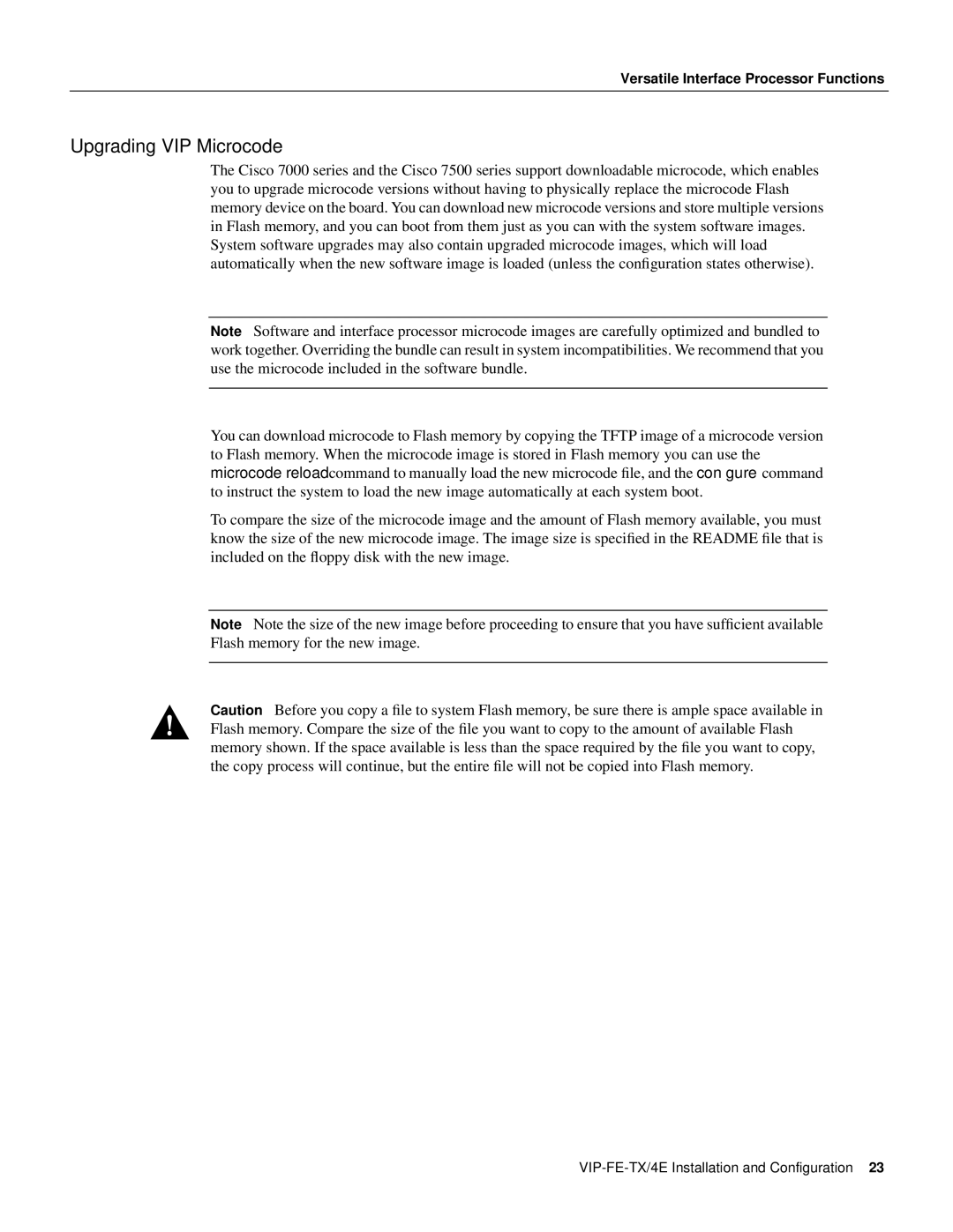 Cisco Systems VIP-FE-TX/4E manual Upgrading VIP Microcode 