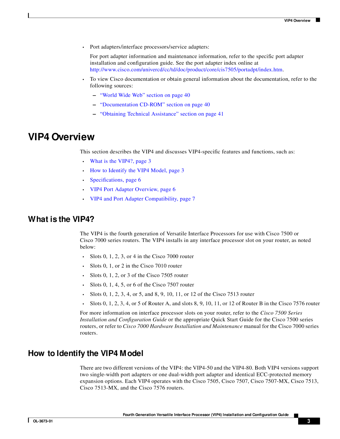 Cisco Systems manual VIP4 Overview, What is the VIP4?, How to Identify the VIP4 Model 