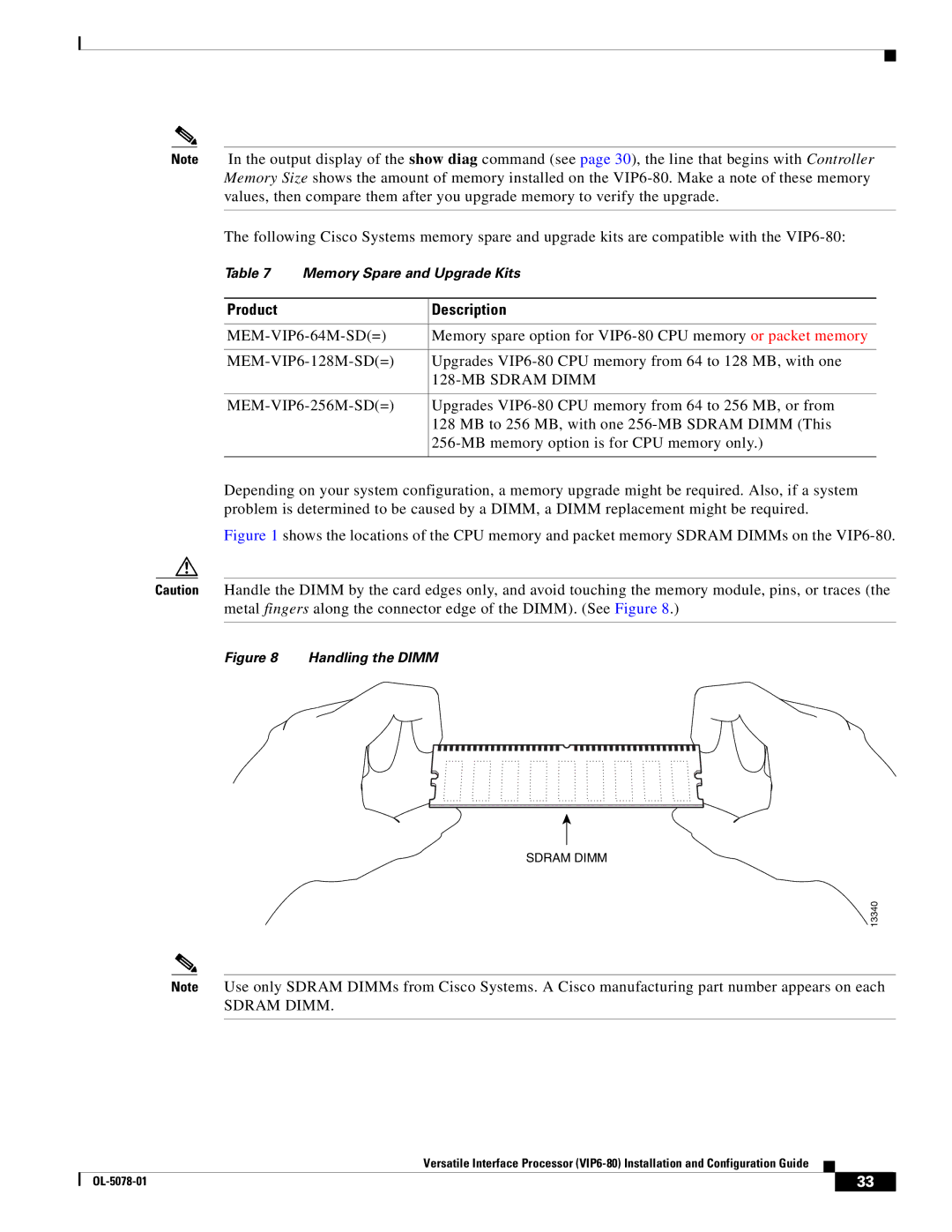 Cisco Systems (VIP6-80) manual Product Description 