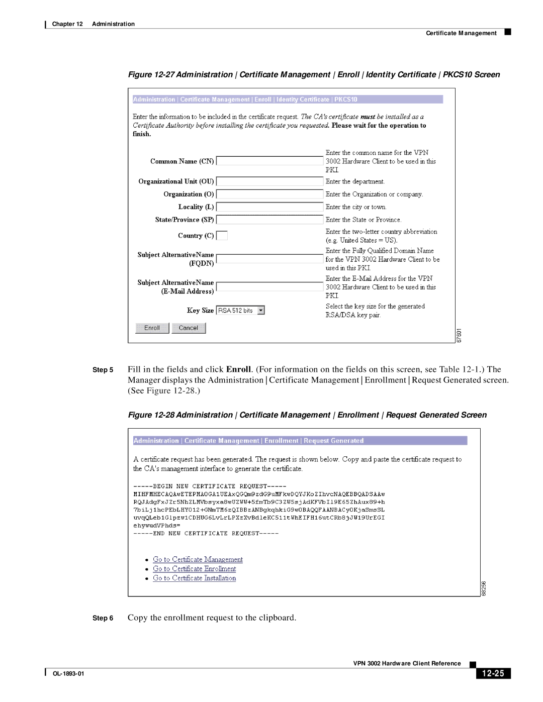 Cisco Systems VPN 3002 manual 12-25 