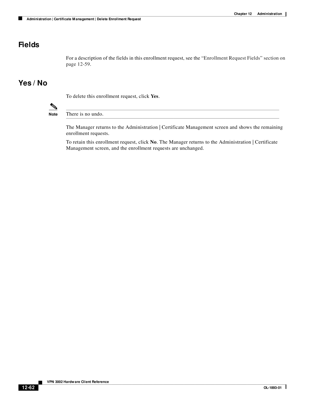 Cisco Systems VPN 3002 manual 12-62 