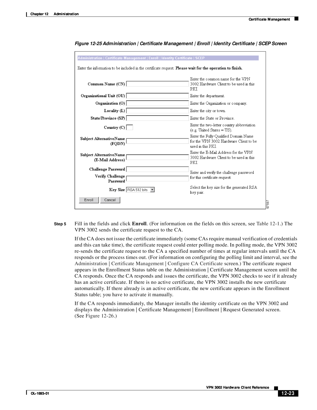 Cisco Systems VPN 3002 manual 12-23 