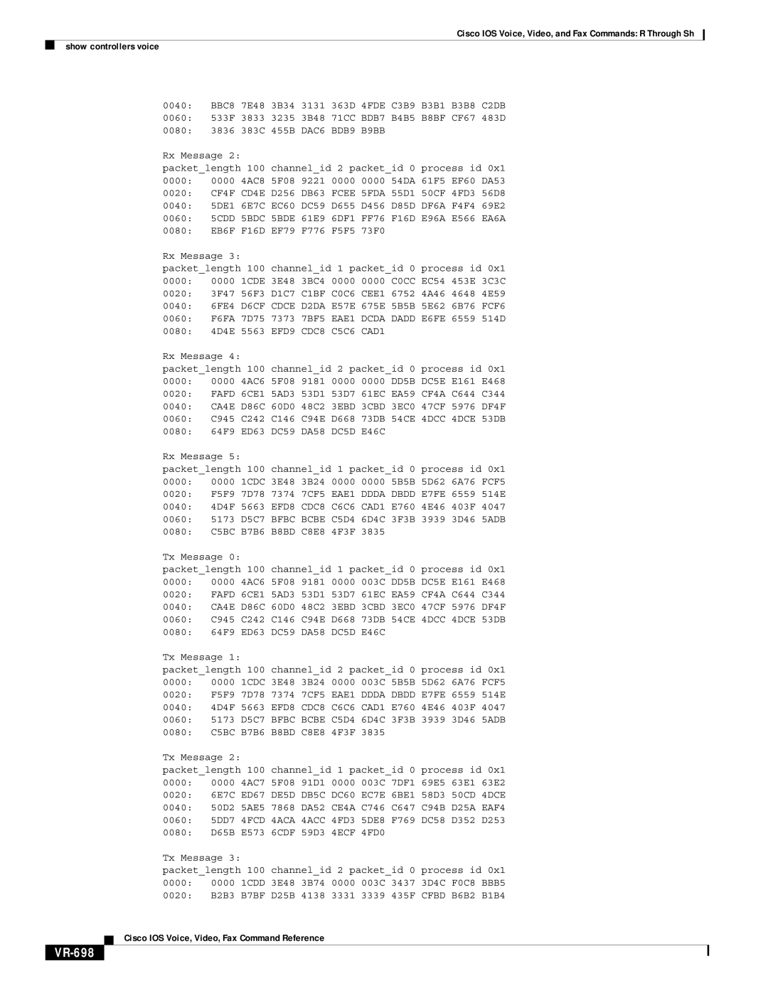 Cisco Systems VR-561 manual VR-698 