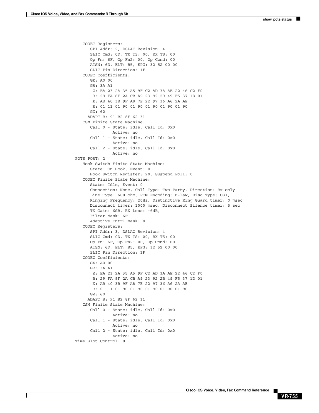 Cisco Systems VR-561 manual VR-755 