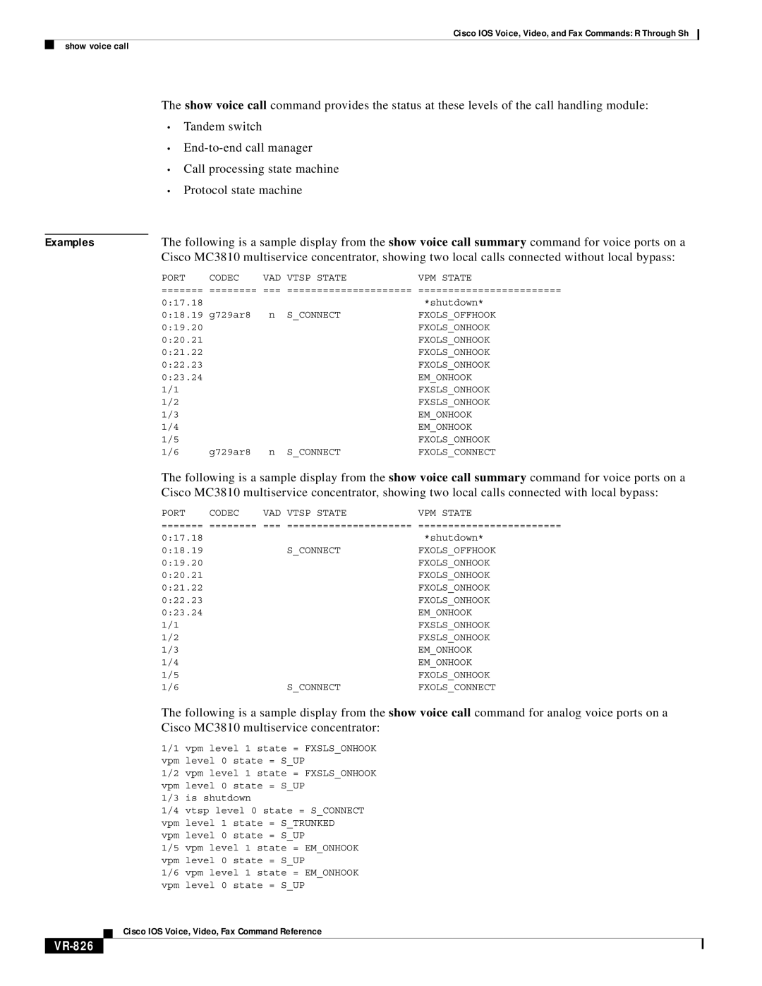 Cisco Systems VR-561 manual VR-826 