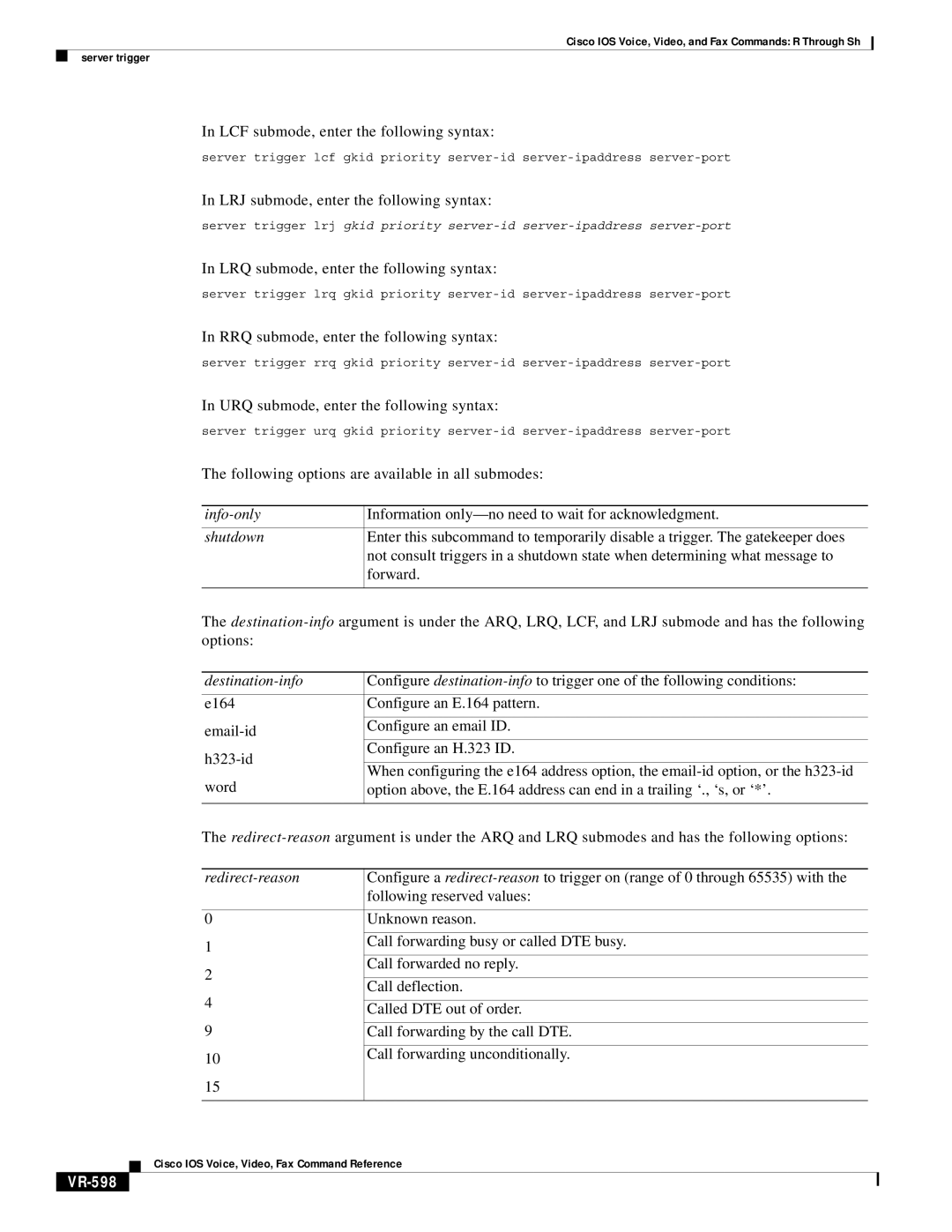 Cisco Systems VR-561 manual VR-598 