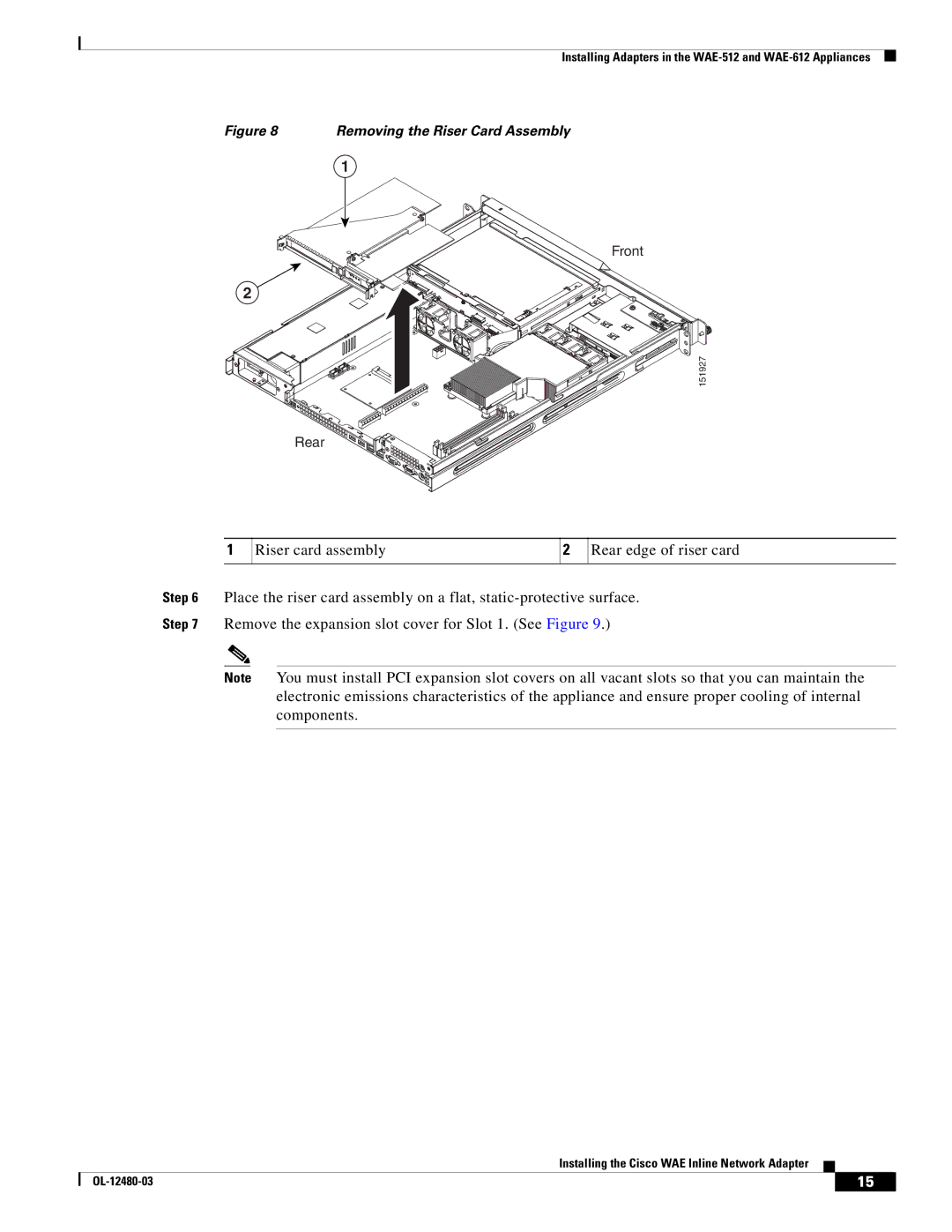 Cisco Systems WAE-7326-K9, WAE-7341-K9, WAE-7371-K9, WAE-611-K9, WAE-674-K9, WAE-511-K9, WAE-612-K9, WAE-512-K9, FE-511-K9 Front 