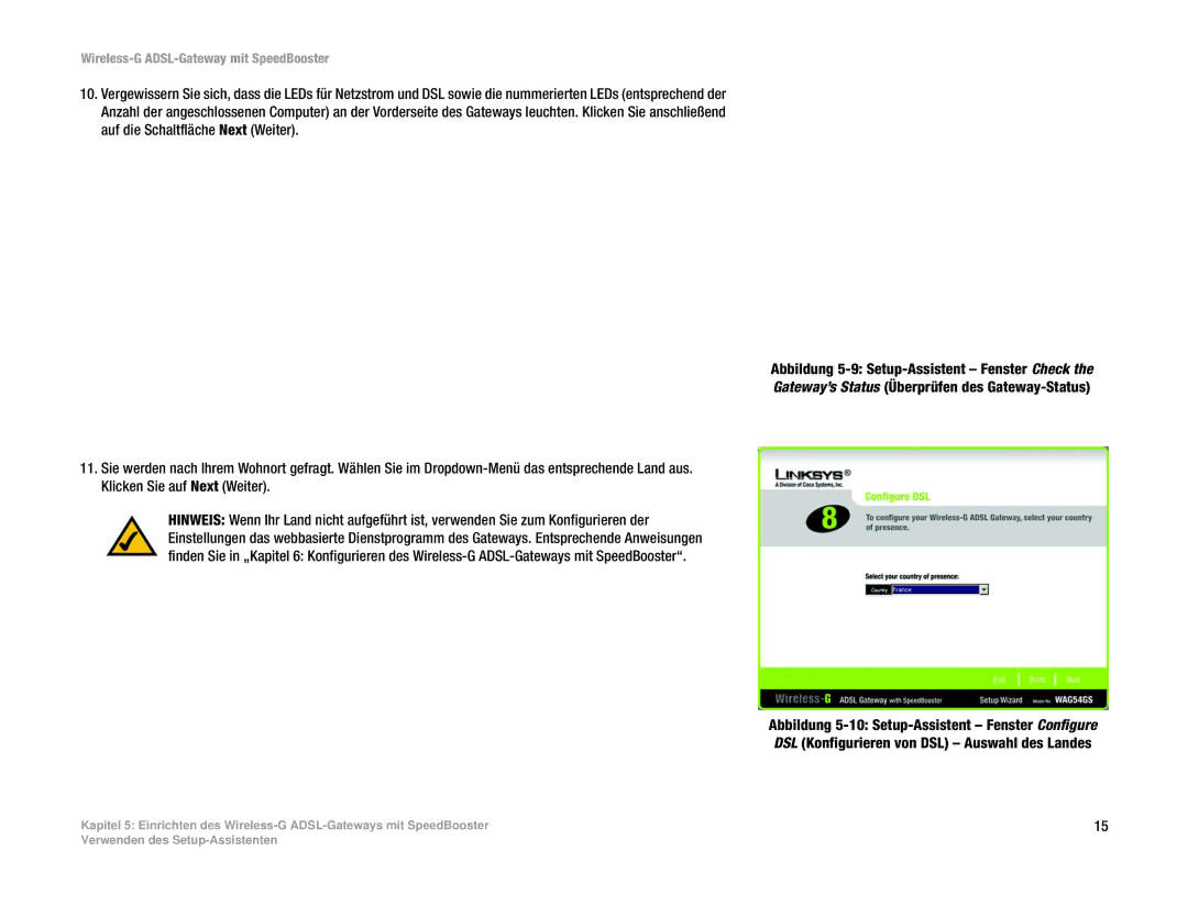 Cisco Systems WAG54GS (EU) manual Wireless-G ADSL-Gateway mit SpeedBooster 