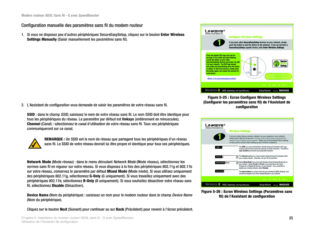 Cisco Systems WAG54GS (EU) manual Modem routeur Adsl Sans fil G avec SpeedBooster 