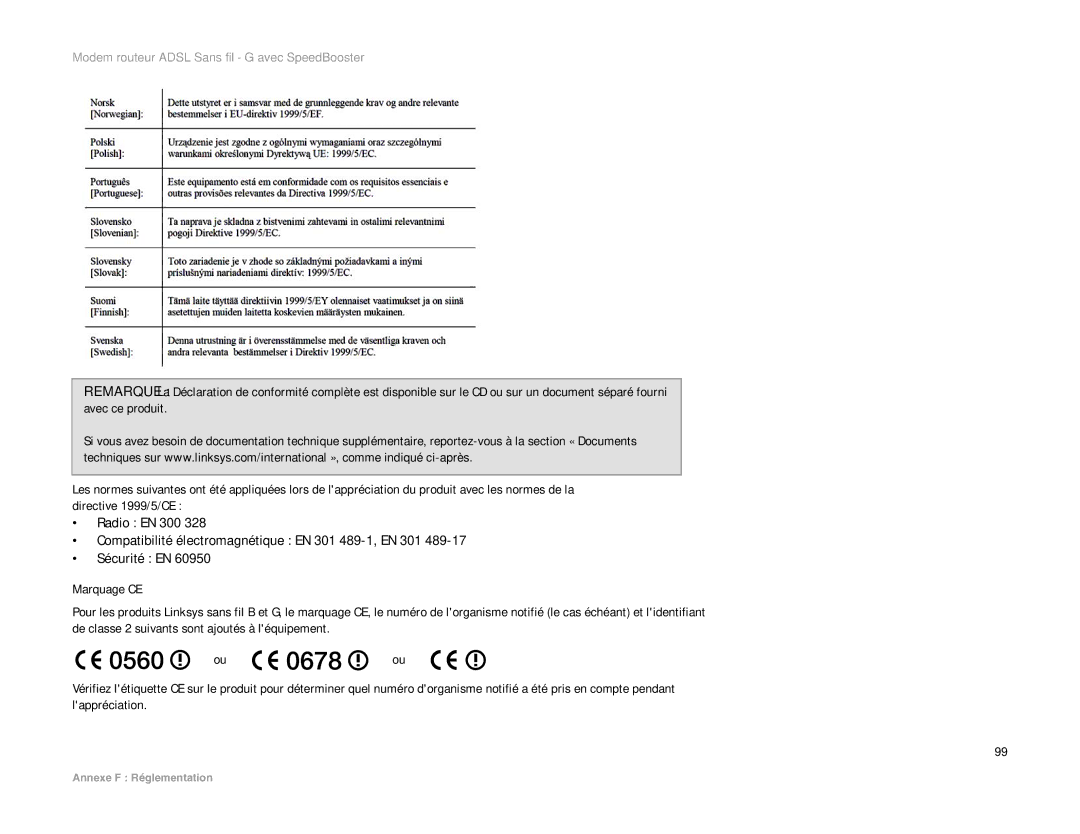 Cisco Systems WAG54GS (EU) manual Modem routeur Adsl Sans fil G avec SpeedBooster 