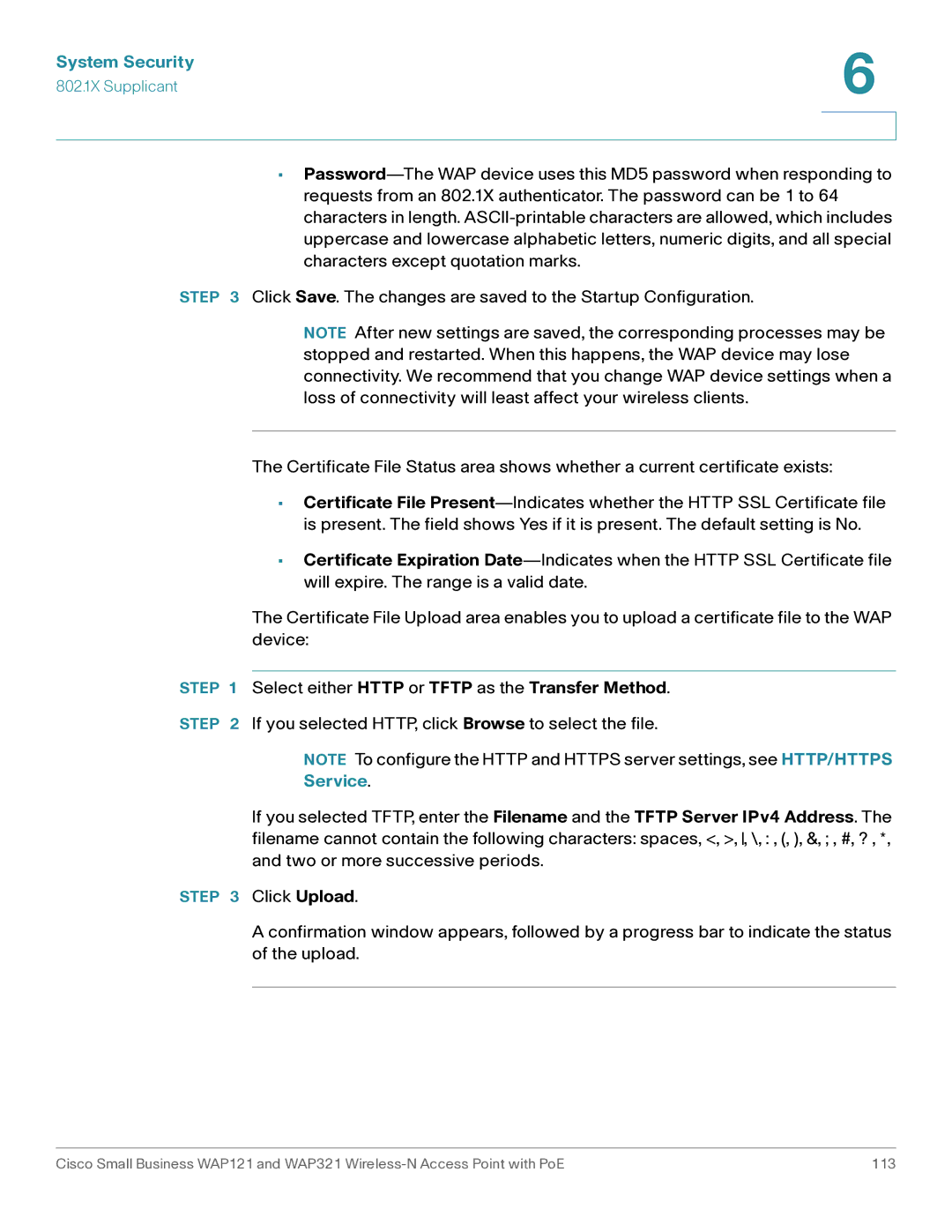 Cisco Systems WAP321, WAP121 manual Service 